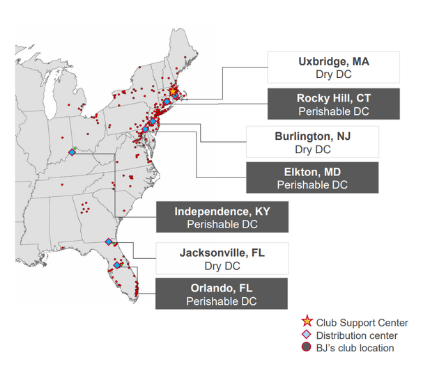 BJ's Wholesale - Club Support Center, DCs, and BJ's Clubs